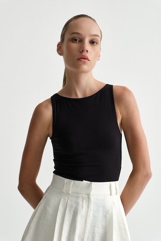 Açelyaokcu Premium Darcy Halter Yaka Bodysuit Siyah