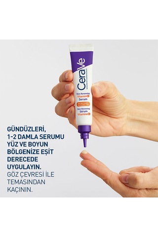 Cerave Skin Renewing Cilt Yenileyici & Aydınlatıcı Etkili C Vitamini Yüz Serumu 30 Ml