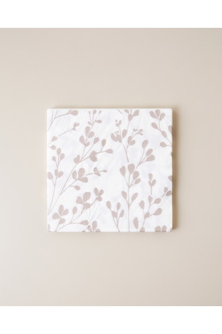 English Home Warm Petals 20'li Kağıt Peçete 33x33 Cm Bej