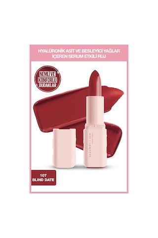 Lifter Liner Dudak Kalemi 013 Maybe It's + Hyalüronik Asitli Besleyici Yağ İçeren Ruj 107 Blind Date pktnemvkomfordudak1-11113 107