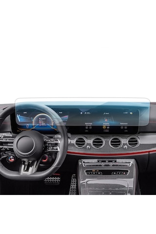 Mercedes E Serisi W213 Uyumlu Ekran Koruyucu Multimedya Ve Djital Ekran 9H Nano Ekran Koruyucu