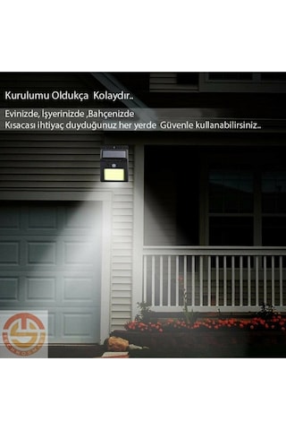 Hareket Sensörlü Solar 48 Led Bahçe Lambası-24242410309