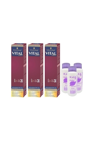 Vital Colors Tüp Boya 7 - 56 Karamel Kumral + Oksidan X 3 (498123654)