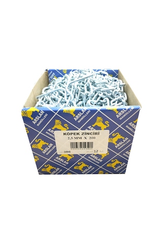 Arslan Mamulleri Köpek Zinciri 2.5 MM x 2 Mt - 12 Adet Diğer