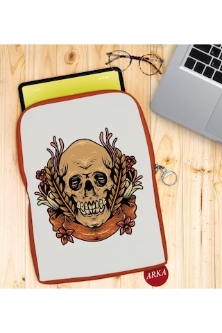 Bk Gift Kurukafa Tasarımlı Taşınabilir Koruyucu Tablet Kılıfı & O (531952895)
