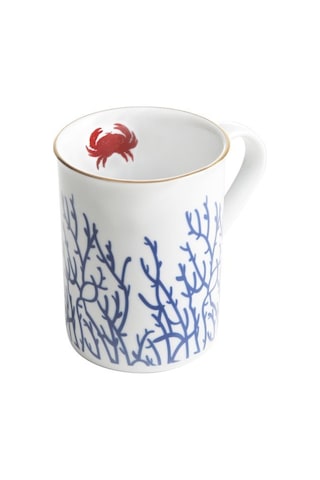 Mercan Yengeç Kupa 285cc Beyaz - Mavi