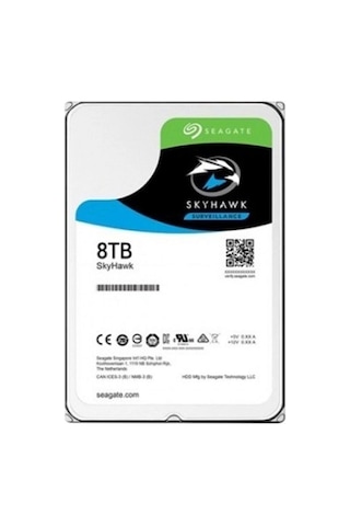 Seagate 8tb St8000vx010 256 Mb Önbellek 5400 Rpm 3.5" 7-24 Güvenlik Koyuncu Distribitör Ürünü