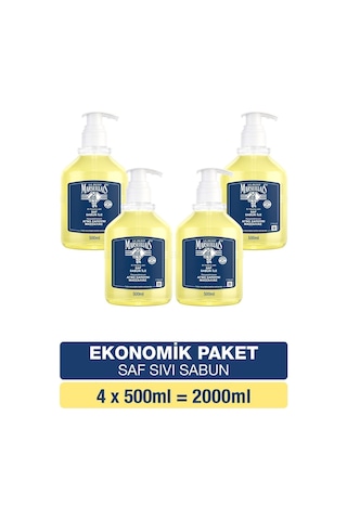 Le Petit Marseillais Saf Sıvı Sabun Zeytinyağı 4 x 500 ML