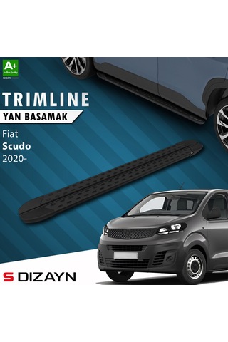 S-dizayn Fiat Scudo 3 Uzun Şase Trimline Gri Yan Basamak 248 Cm 2020 Üzeri
