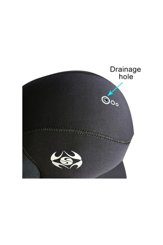 Slınx 1131 3mm Neopren Su Geçirmez Sıcak Kulak Koruyucu Dalış Başlığı, : M Siyah