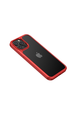 Apple Uyumlu iPhone 13 Pro Max Uyumlu Zore Roll Kılıf-kırmızı Kirmizi -