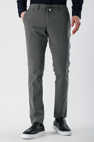 Yazı Slim Fit Likralı Erkek Jogger Pantolon-7329 Antrasit