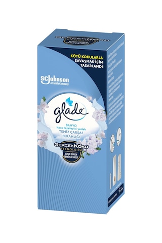 Glade Banyo Hava Tazeleyici Yedek Temiz Çarşaf Ferahlığı 10 ML
