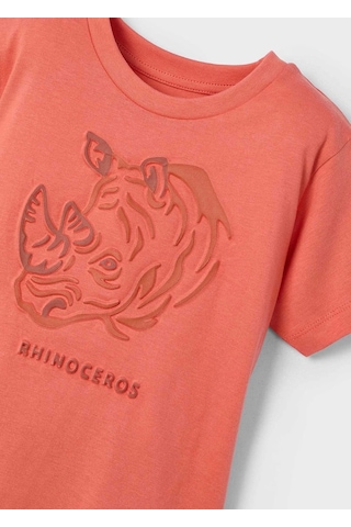 Mayoral Kabartmalı Erkek Çocuk T-shirt 3042m Turuncu