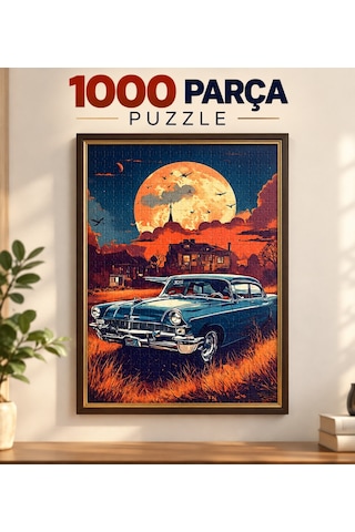1000 Parça Klasik Araba Puzzle 48 X 68 Cm Yüksek Baskı Kaliteli Eğlenceli Ve Eğitici Puzzle