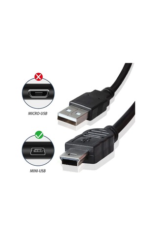3 Metre Mini Usb Kablo 3 Metre 5 Pin Kablo 3 Metre Araç Kamera Kablosu
