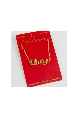 Ulviye - 784 - İsimli Kolye - Csmo-tex - -altın Rengi