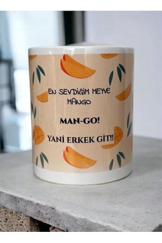Man-go Baskılı Kupa