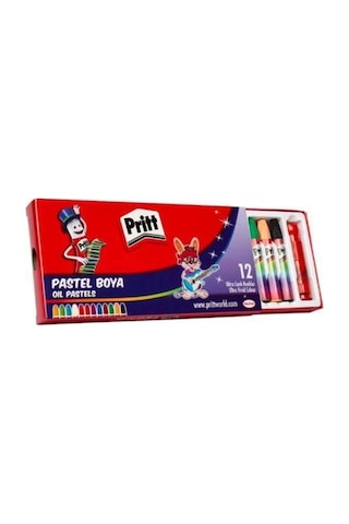 Pastel Boya 12'li Set, Yağlı Pastel, Karışık Renkler Diğer