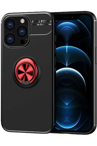 Apple Uyumlu iPhone 14 Pro Max Kılıf Zore Ravel Yüzüklü Silikon Kılıf