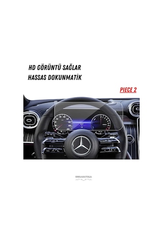 Mercedes Glc 180 2025 Hayalet Gösterge Ve Multimedya Uyumlu Set Nano Ekran Koruyucu