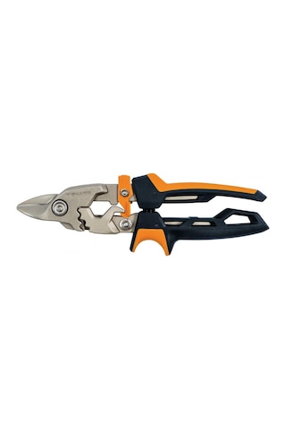 Fiskars 1027212 Powergear Metal Levha Makası - Kısa Kesim