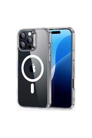 Esr Apple Uyumlu iPhone 16 Pro Kılıf Halolock Magsafe Classic Hybrid Silikon - Şeffaf Çok Renkli
