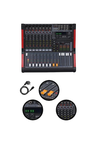 Maxword Dc08-pro 2x99 Dsp Efekt Ses Mikseri 8 Kanal Deck Mixer