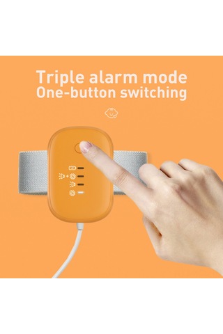 Konesam Cy-999 Bebek Islaklık Alarmı: 3 Modlu, Şarj Edilebilir, Manyetik Ve Klipsli Beyaz