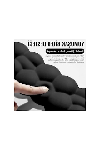 Kaymaz Tabanlı Ergonomik Klavye Ve Mouse Bilek Destek Seti, Nefes Alan Kumaş