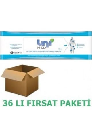 Unimed Hijyenik Perine Temizleme Havlusu 50'li 36 Paket (1 Koli)