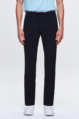 D's Damat Ds Damat Slim Fit Lacivert Beli Lastikli Bağcıklı Fermuarlı Likralı Rahat Jogger Pantolon 2HC03ORTJGR01 Lacivert