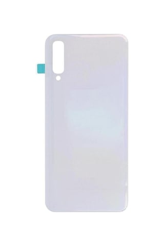 Samsung Galaxy Uyumlu A50 A505f Pil Kapağı Logolu - Beyaz Beyaz