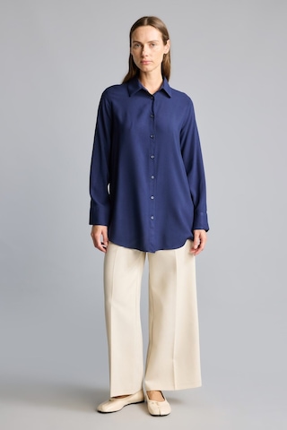 Defacto Regular Fit Basic Uzun Kollu Tesettür Gömlek Tunik Z3538az26spnv31 Lacivert-nv31
