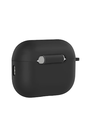 Apple Uyumlu AirPods Pro 3 İle Kılıf Standart Yumuşak Silikon Case Siyah