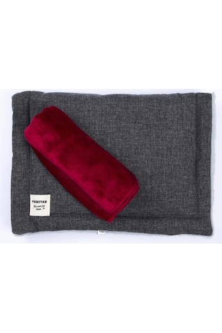 Pawstar Lüx Pet Mat Kedi Köpek Yatağı Yıkanabilir Antrasit 50-70cm