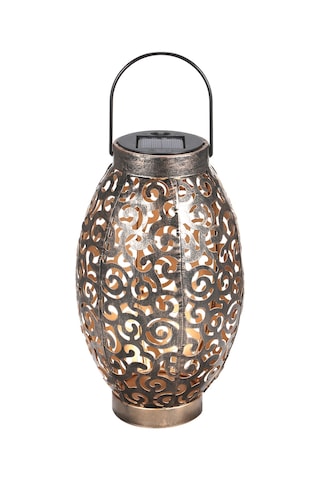 Ximistore9 Güneş Enerjili Led Zırh Feneri, Açık Desenli Fener, Dış Mekan Bahçe Dekorasyonu, Otomatik Açılan Asma/sabitleme Işığı