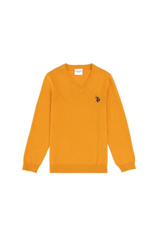 U.s. Polo Assn. Erkek Çocuk Hardal Kazak /triko 50294200-vr072 Hardal