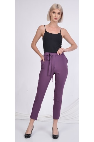 Soralline Kadın Pantolon 1696 Mor Mor