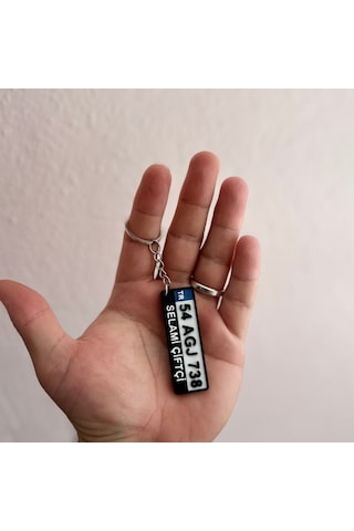 Kişiye Özel Plaka Anahtarlık - İsimli Ve Plakalı Araç Anahtarlığı