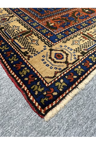 El Dokuma Taşpınar Halısı 175x315 Kavun İçi Kök Boya 6 M2 Halı Turuncu