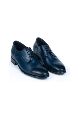 Lacivert Oxford Model +7/9 Cm Boy Uzatan Gizli Topuklu Ayakkabı