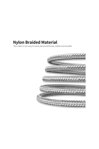 Teltree 2 Metre Uzunlukta 2.4a Hızlı Şarj Ve Veri Transferi, Micro Usb Arayüzlü, Toz Tıkacı Fonksiyonlu Gümüş Renkli Manyetik Şarj Kablosu