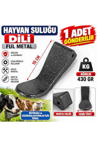 Hayvan Suluğu Dili Ful Metal Uzunluk :15 Cm Ağırlık :430 Gr 1 Adet Gönderilir