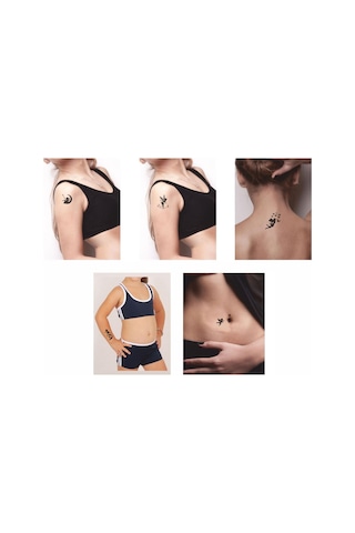 Peri Kızı Desenleri Kına İle Geçici Dövme Yapma Seti