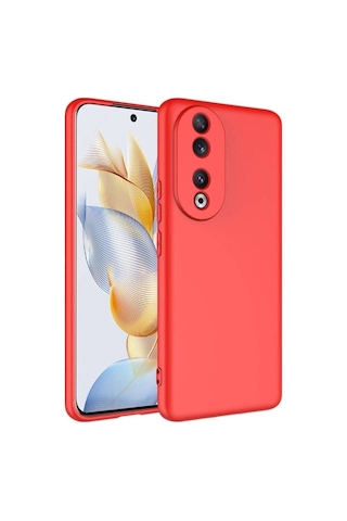 Honor 90 Kılıf Zore Mara Lansman Kapak Kırmızı