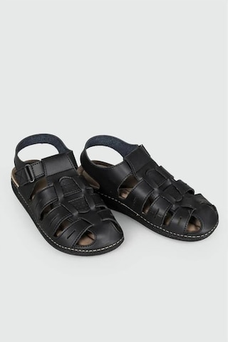 M0307 M Siyah Erkek Sandalet Siyah