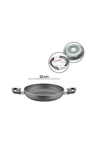 Papilla Fred 22 Cm Granit Sahan - Çift Saplı Gri Kırçıllı Brkt-712289 Çok Renkli