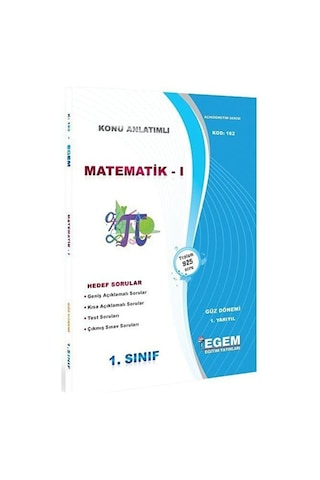 Aöf 1. Sınıf Matematik I Güz Dönemi 1. Yarıyıl Konu Anlatımlı Soru Bankası