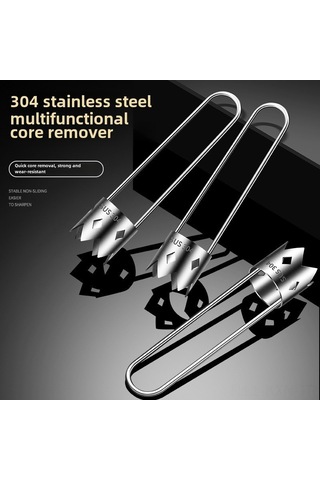 Kosona 304 Paslanmaz Çelik Meyve Sebze Çekirdek Kaldırıcı - Elma, Armut Çekirdek Çıkartma, Evde Mutfak Temiz Ve Dayanıklı Araç